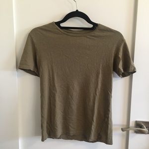 zara sand color t shirt